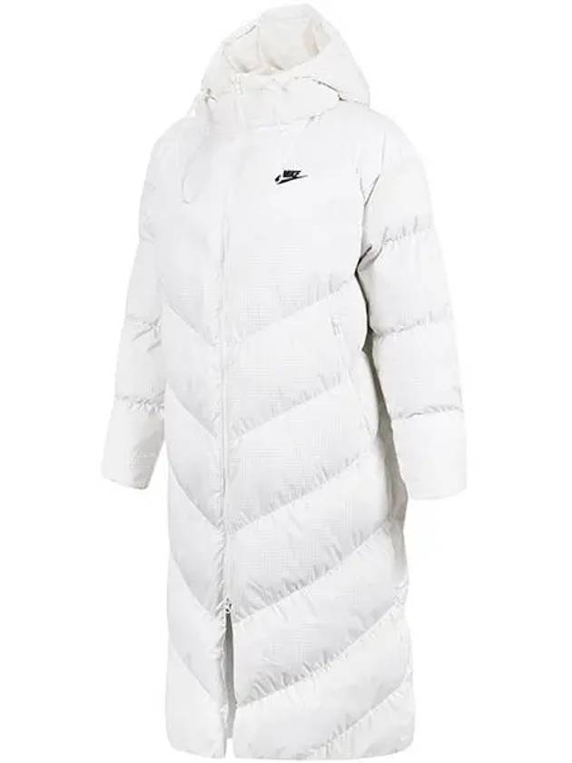 NSW Thermafit Wind Puffer Loose Hooded Padding White - NIKE - BALAAN 3