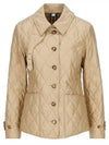 Diamond Quilted Thermoregulated Jacket New Chino Beige - BURBERRY - BALAAN 2