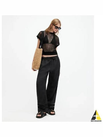 Jade linen trousers W028TA 5 - ALLSAINTS - BALAAN 1