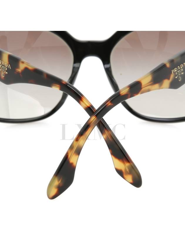 Sunglasses Black Leopard Triangle Logo SPR10R - PRADA - BALAAN 5