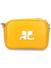 Reedition Camera Leather Cross Bag Yellow - COURREGES - BALAAN 2