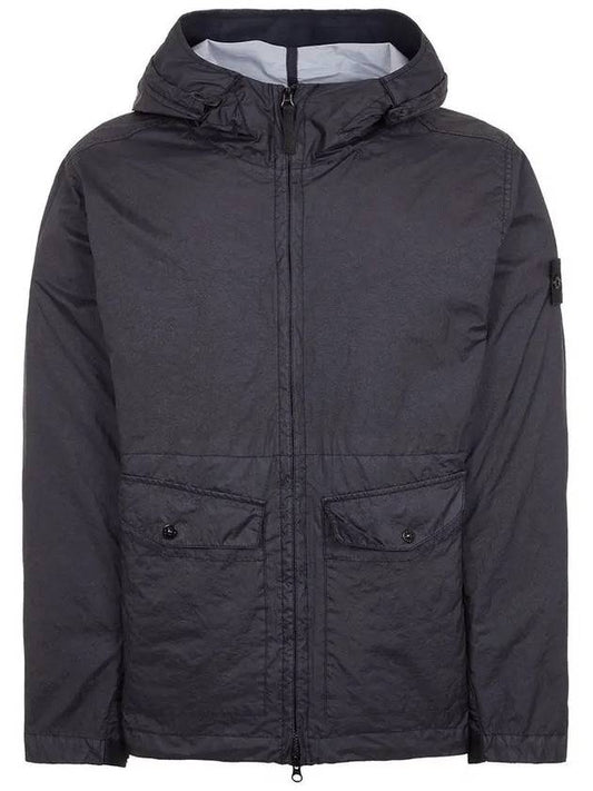 Membrana 3L TC Hooded Jacket Blue - STONE ISLAND - BALAAN 2