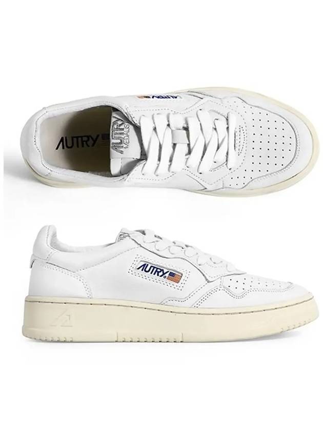 Medalist Goatskin Low Top Sneakers White - AUTRY - BALAAN 5