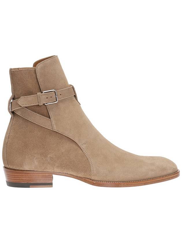 Jodhpur Wyatt 30 Suede Boots Tobacco - SAINT LAURENT - BALAAN.