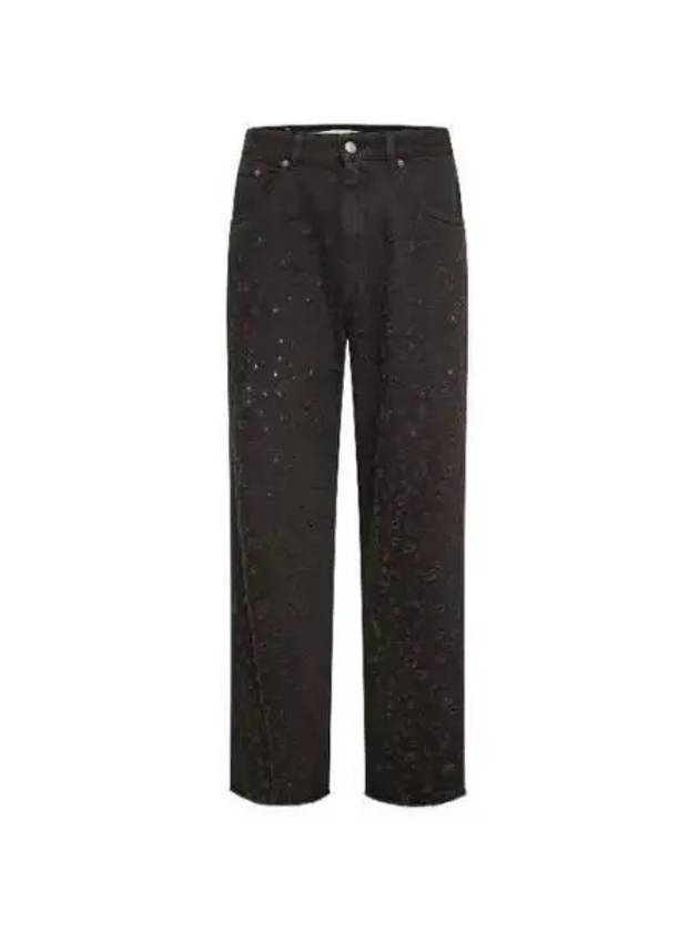 Distressed Effect Straight Jeans Black - MAISON MARGIELA - BALAAN 2