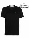 Chest ORB Logo Short Sleeve T-Shirt Black - VIVIENNE WESTWOOD - BALAAN 3