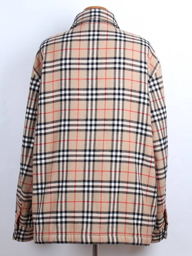 Checked Wool Overshirt XL - BURBERRY - BALAAN 4