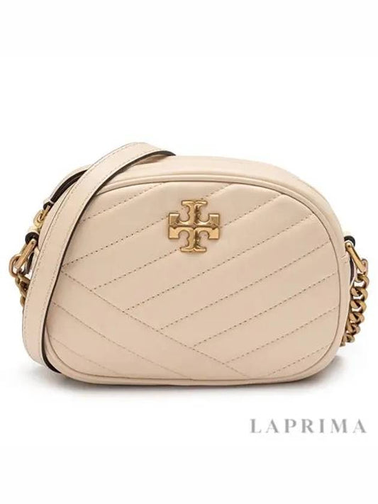 Kira Chevron Small Cross Bag Ivory - TORY BURCH - BALAAN.