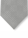 Men's Monogram Damier Tie Grey - LOUIS VUITTON - BALAAN 3