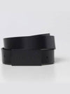 Men's Logo Square Leather Belt Black - SALVATORE FERRAGAMO - BALAAN 2