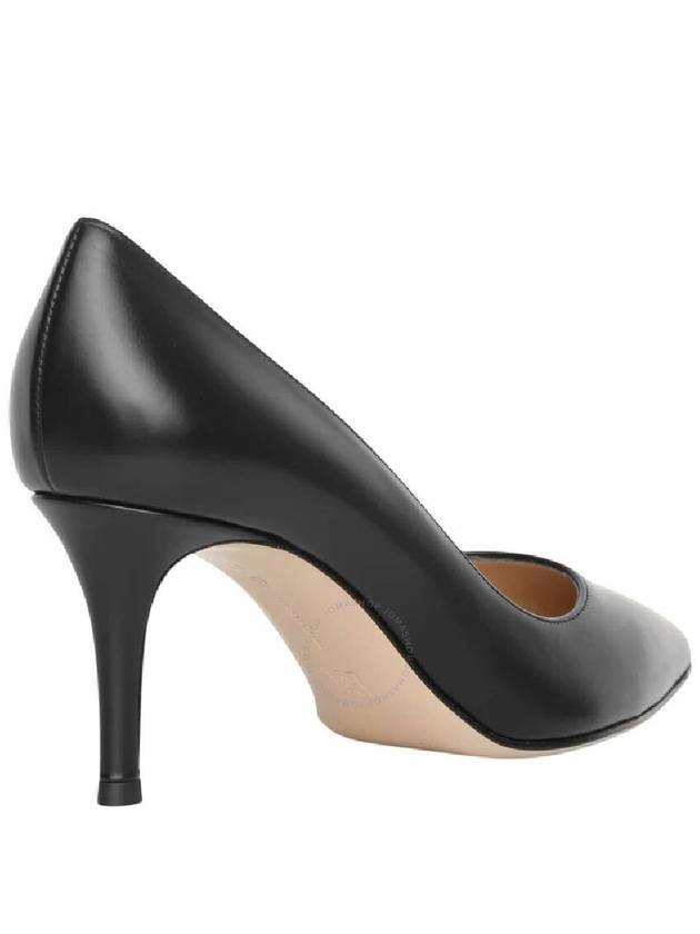 Gianvito Rossi 70MM Vitello Middle Heel Leather Pump, Brand Size 36 (US Size 6) - GIANVITO ROSSI - BALAAN 3