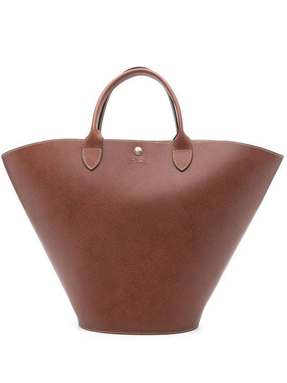 Epure XL Leather Tote Bag Brown - LONGCHAMP - BALAAN 2