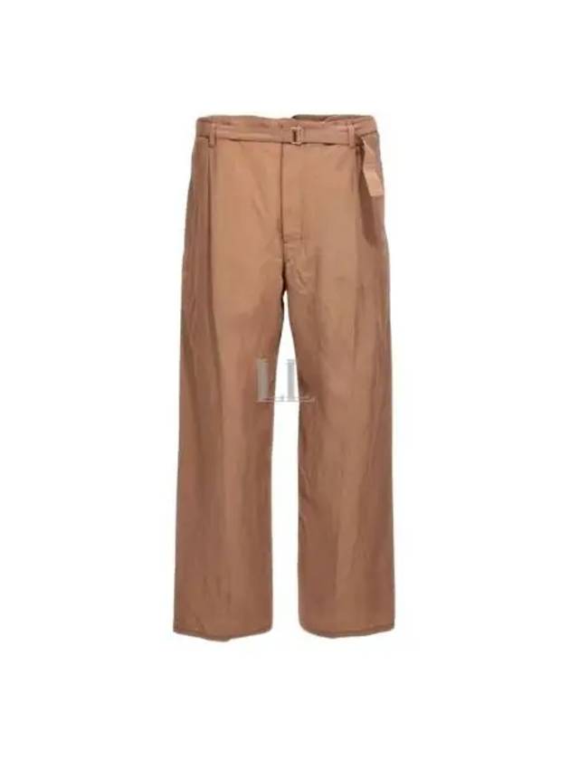 Belted Easy Straight Pants Camel - LEMAIRE - BALAAN 2