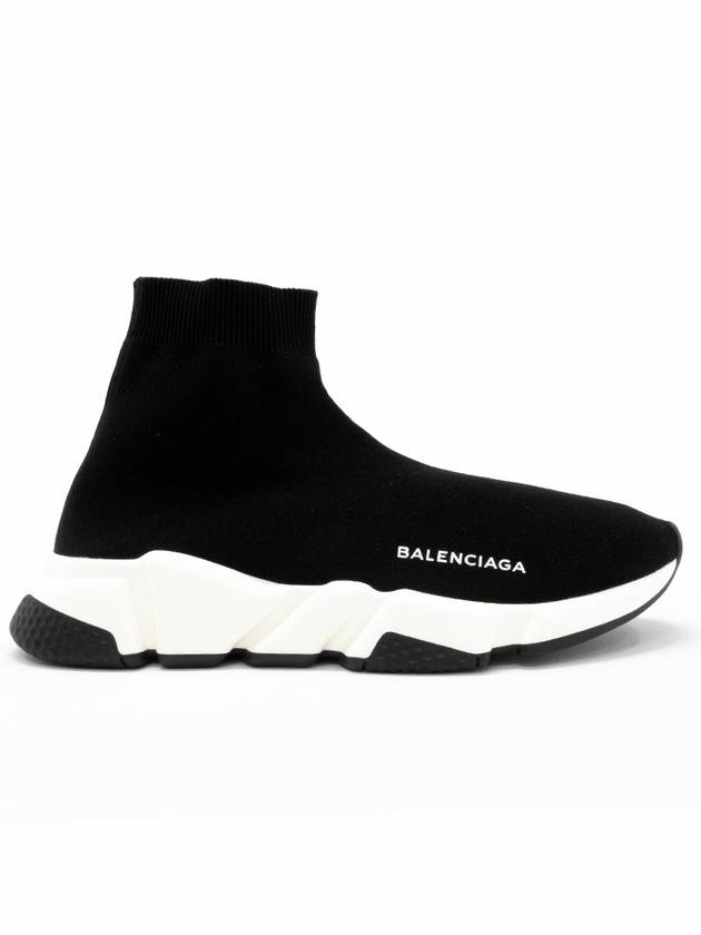 Men's Speedrunner High Top Sneakers Black White - BALENCIAGA - BALAAN 5