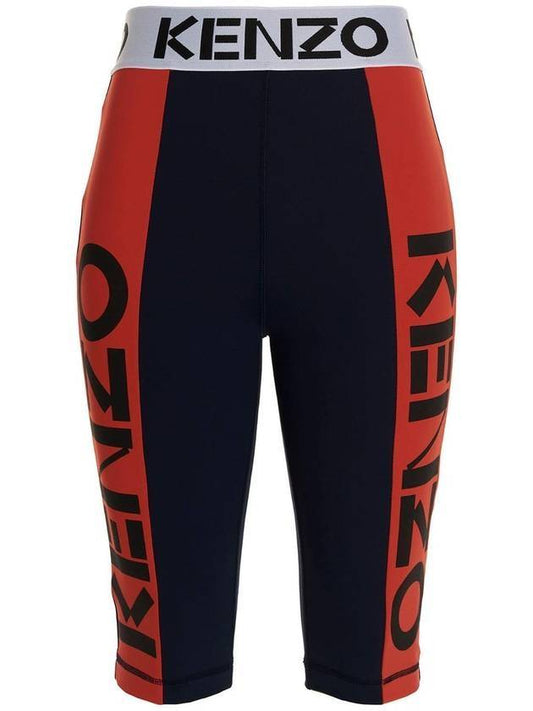 Women's Cycling Shorts Blue - KENZO - BALAAN.