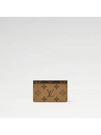 Monogram Reverse Canvas Card Wallet Brown - LOUIS VUITTON - BALAAN 2