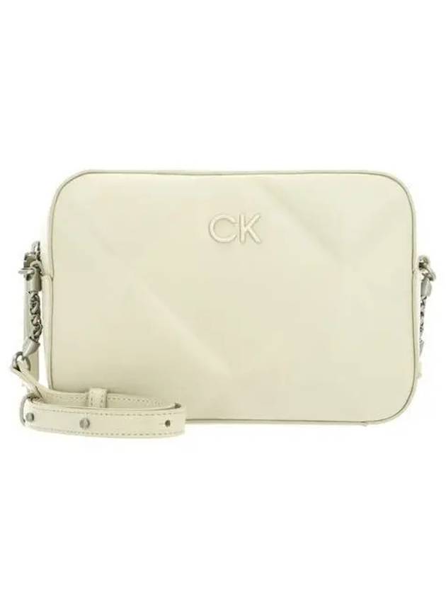 Rerock quilted camera bag cream color - CALVIN KLEIN - BALAAN 1