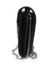 Cassandre Matelasse Chain Cross Bag In Grain de Poudre Embossed Leather Black - SAINT LAURENT - BALAAN 4