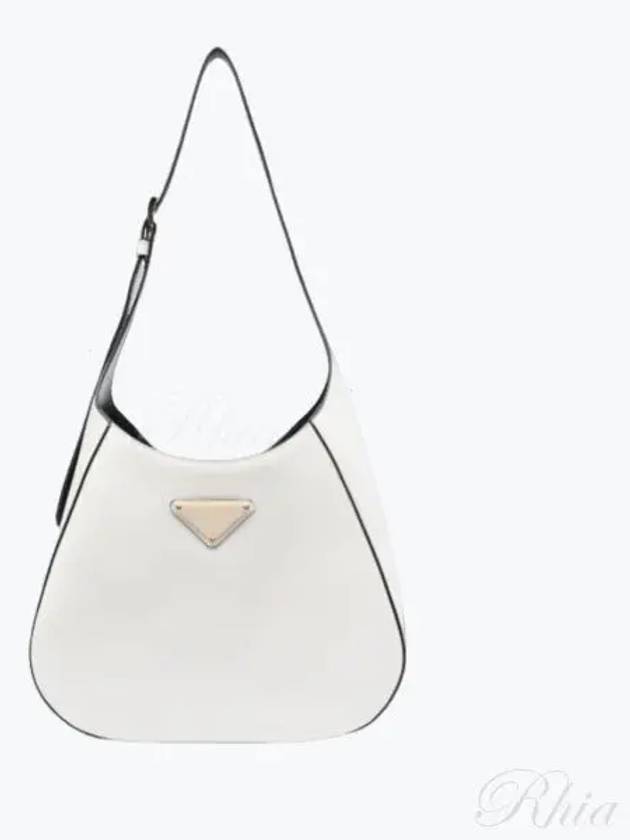 Medium Leather Shoulder Bag White - PRADA - BALAAN 2