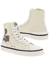 Women's Benkeenh Logo High Top Sneakers Chalk - ISABEL MARANT - BALAAN 3