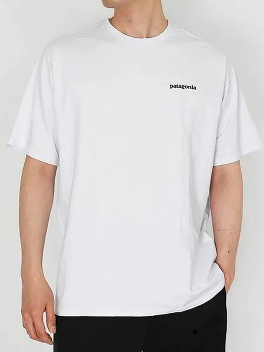 P 6 Logo Responsibili Short Sleeve T-Shirt White - PATAGONIA - BALAAN 2