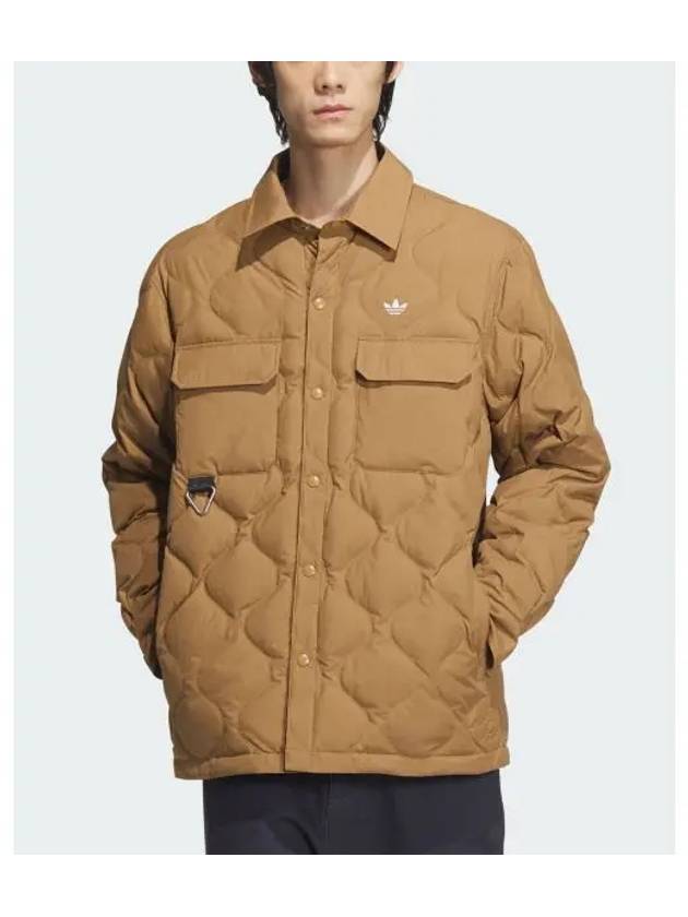 Lightweight Down Jacket Brown - ADIDAS - BALAAN 1