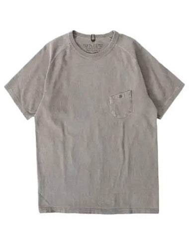 9.5Oz Basic Pigment Short Sleeve T-Shirt Grey - NIGEL CABOURN - BALAAN 1