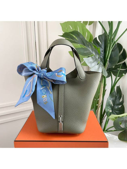 Picotin Lock 18 Tote Bag Sauge - HERMES - BALAAN 2