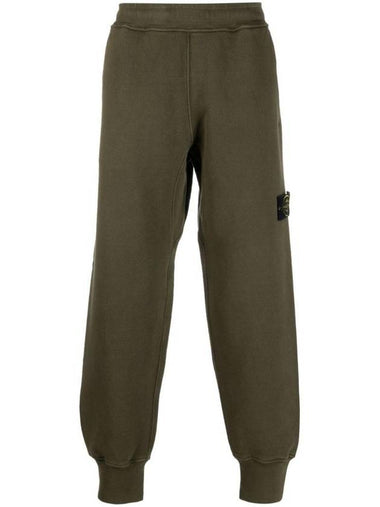 Wappen Patch Cotton Jogger Pants Khaki - STONE ISLAND - BALAAN 1