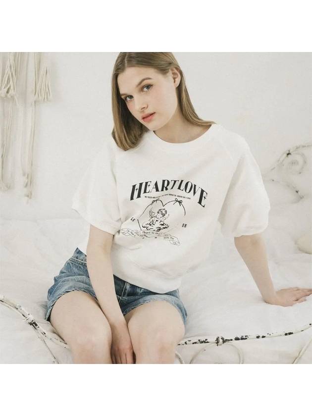 Heart To Heart Half Sweat Shirts OFF WHITE - LE SOLEIL MATINEE - BALAAN 1