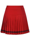 Hem color combination back pleated skirt MW3AS600 - P_LABEL - BALAAN 5