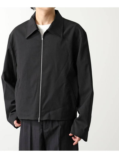 Worsted Wool Zip-Up Jacket Black - OUR LEGACY - BALAAN 2