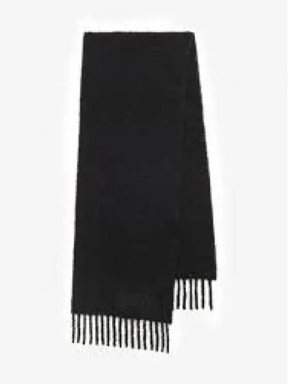 Pirni Embroidery Logo Alpaca Muffler Light Black - ISABEL MARANT - BALAAN 2