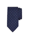 Men's Gancini Silk Tie Navy - SALVATORE FERRAGAMO - BALAAN 1