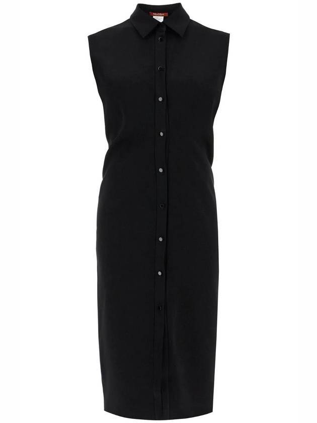 Sughero Sleeveless Midi Dress Black - MAX MARA - BALAAN 1