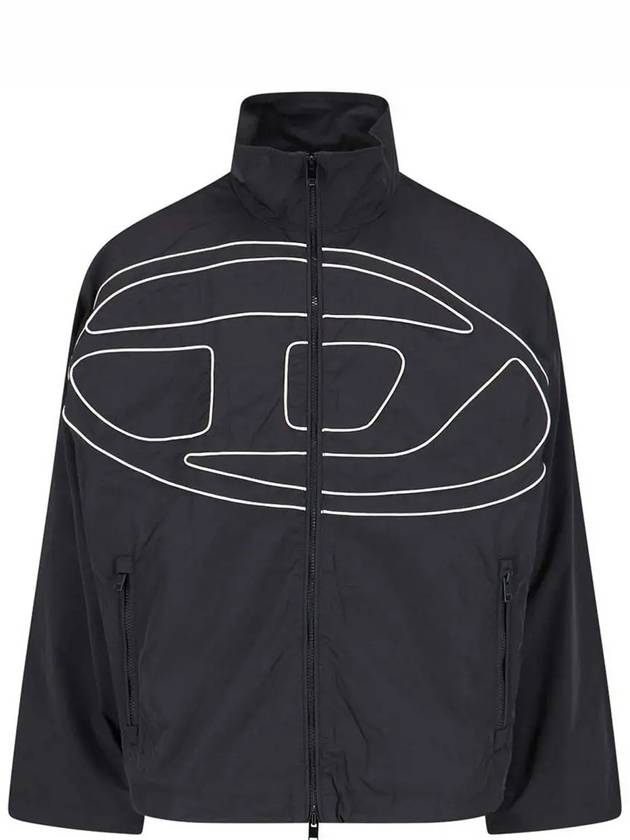 J Vatel Piped Oval D Taslan Jacket Black - DIESEL - BALAAN 2