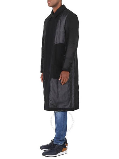 Burberry Men's Panelled Cotton Gabardine Car Coat In Black, Brand Size 44 (US Size 34) - BURBERRY - BALAAN 2