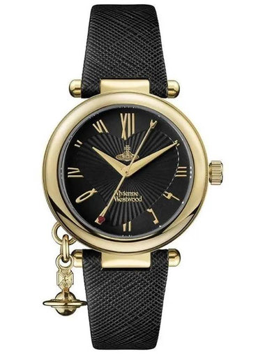 ORB Heart Leather Watch Black - VIVIENNE WESTWOOD - BALAAN 1