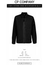 Men's Lens Wappen One Pocket Zip Up Jacket Black - CP COMPANY - BALAAN 3