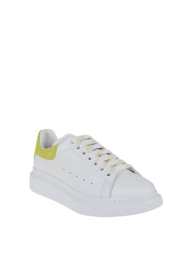 Larry Leather Low Top Sneaker White Lime - ALEXANDER MCQUEEN - BALAAN 3