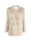 Dali Double Breasted Wool Cashmere Jacket Beige - MAX MARA - BALAAN 2