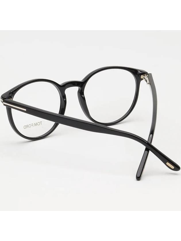 Glasses frame TF5524 001 horn rim round - TOM FORD - BALAAN 4