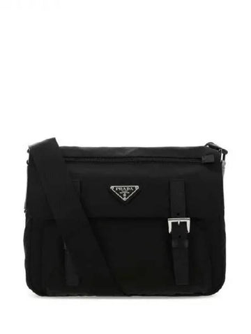 Triangular logo buckle strap Re nylon cross bag - PRADA - BALAAN 1