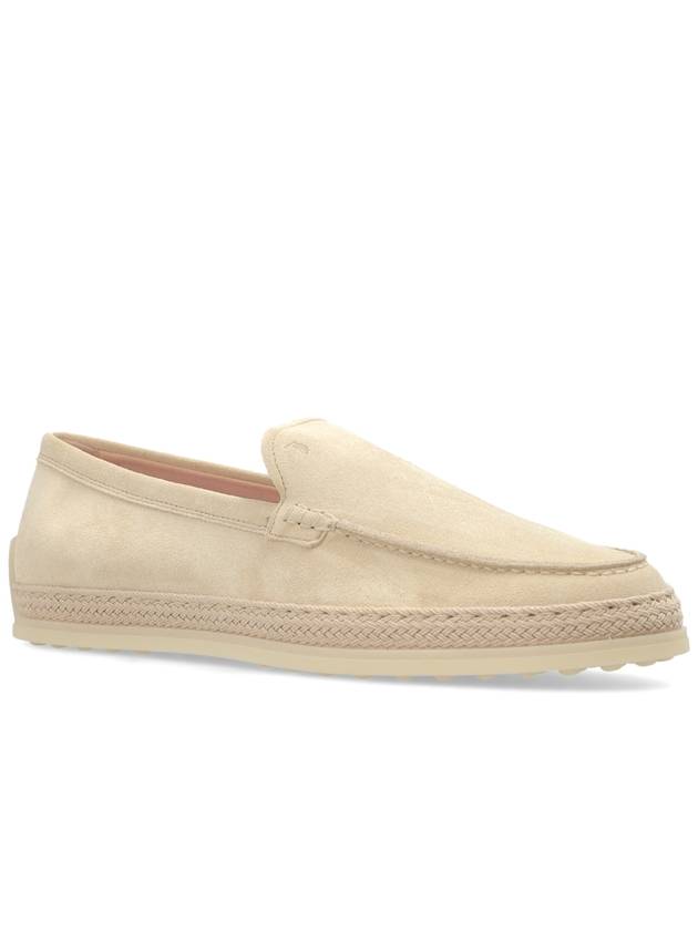 Tod’s Suede Shoes Type Loafers, Women's, Cream - TOD'S - BALAAN 4