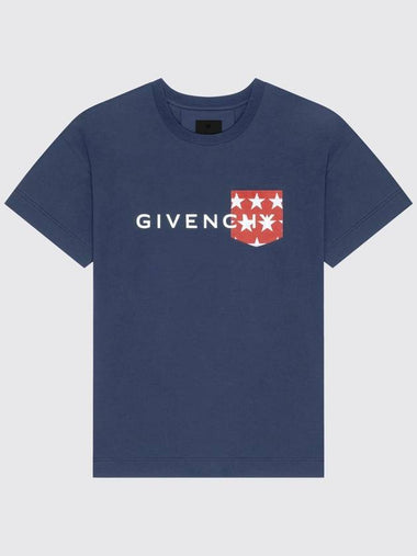 T-shirt Givenchy con logo e stelle - GIVENCHY - BALAAN 1