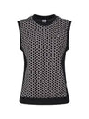 Women s Round Neck Pattern Vest MW4A536W - LUX GOLF - BALAAN 3