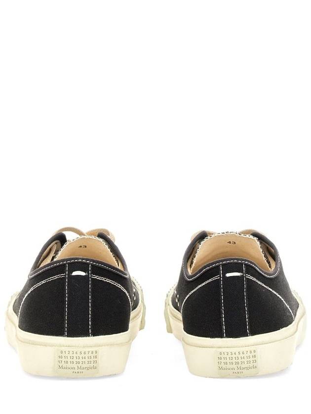 Tabi Cotton Low Top Sneakers Black - MAISON MARGIELA - BALAAN 14