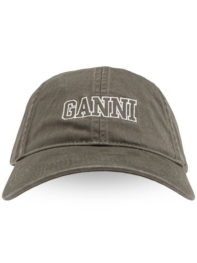 Logo Ball Cap Grey - GANNI - BALAAN 2