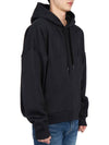 Pleated Drawstring Hoodie Black - VALENTINO - BALAAN 4