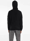 11Th Anniversary Wappen Front Zipper Hoodie Black - STONE ISLAND - BALAAN 4